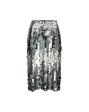 TK Maxx Silberner Paillettenrock 44.99&euro;