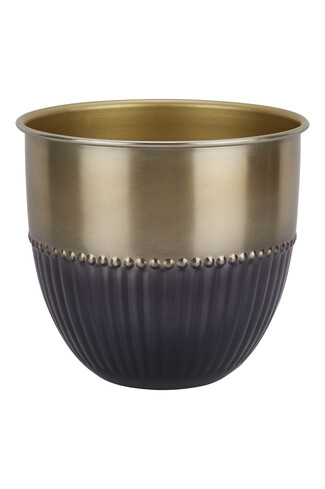 TK Maxx Blumentopf schwarz gold 12.99&euro;