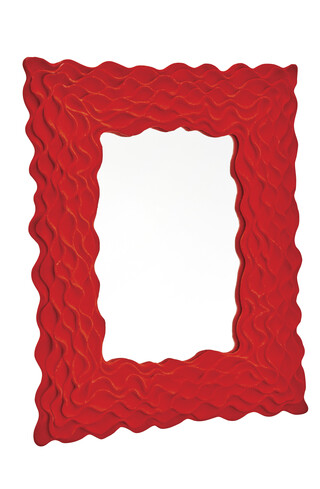 TK Maxx Roter Spiegel mit Samtrahmen 39.99&euro;
