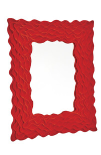 TK Maxx Roter Spiegel mit Samtrahmen 39.99&euro;
